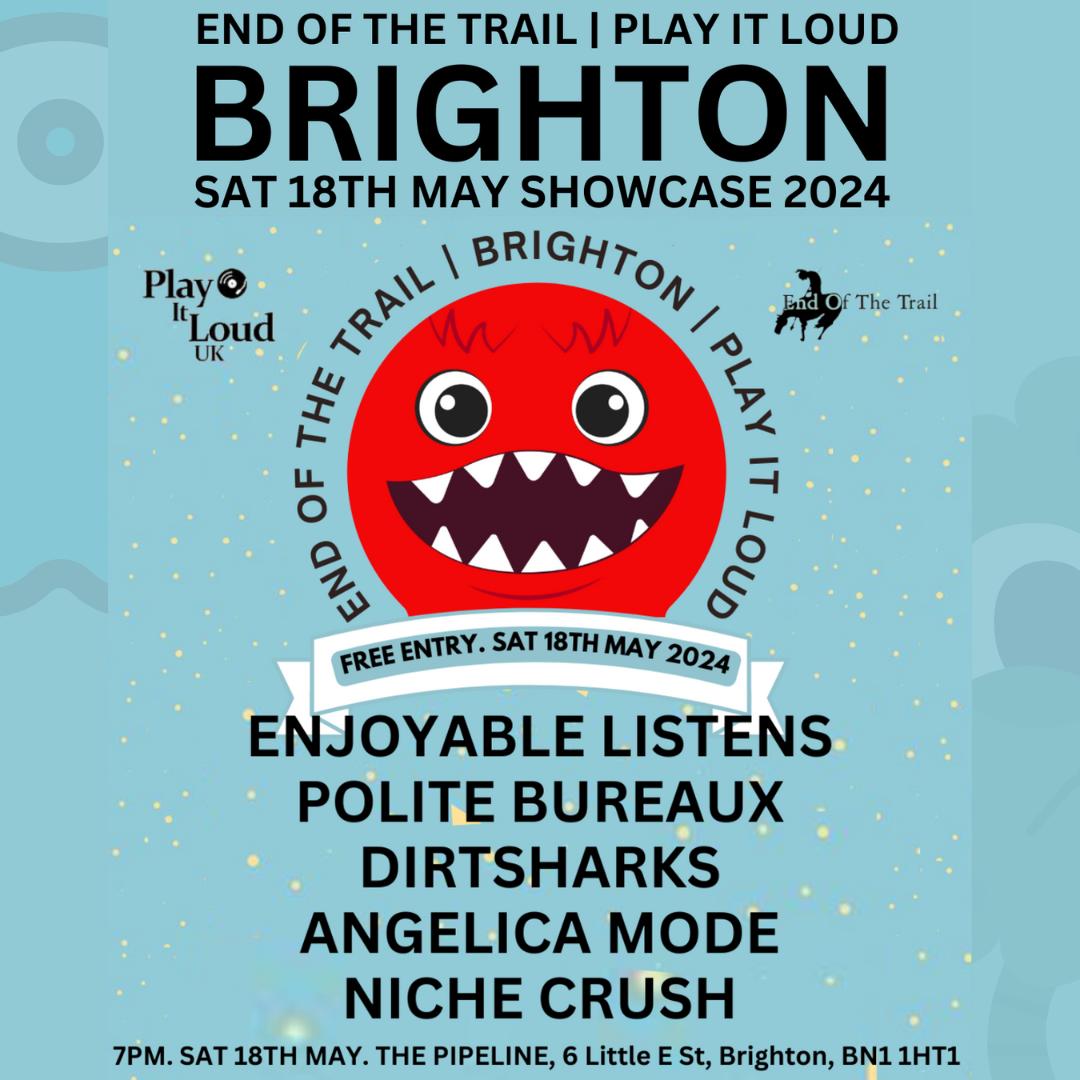 We play tonight @thepipelinebrighton for @endof_thetrail alongside @enjoyablelistens @politebureaux , @dirtsharksband and @niche_crush Doors 7pm, and its #free .. see you there 😉 @lemonsunrecords #summer #seaside #love #fyp #party #music