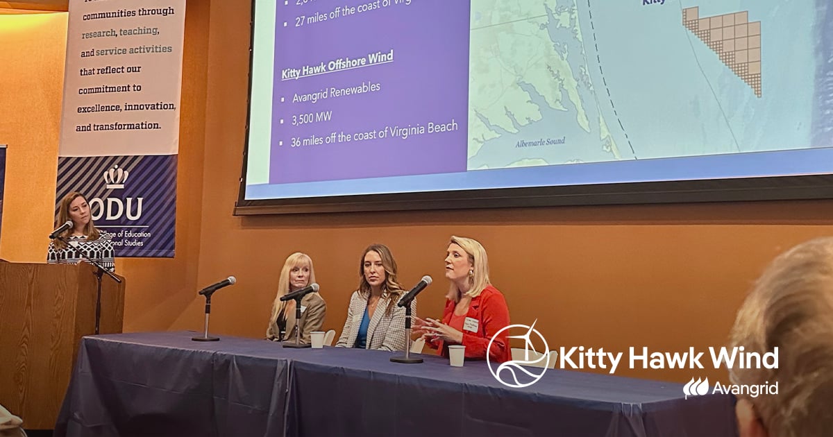 Today we celebrate International Day for Women in Maritime by featuring this panel of women from @VaBeachED, <a href="/hrva_alliance/">Hampton Roads Alliance</a>, <a href="/HRWorkforceCoun/">Hampton Roads Workforce Council</a> &amp; <a href="/VAMaritime/">Virginia Maritime</a> who shared the benefits of #offshorewind projects in the region with the maritime community at ODU's Maritime event in April