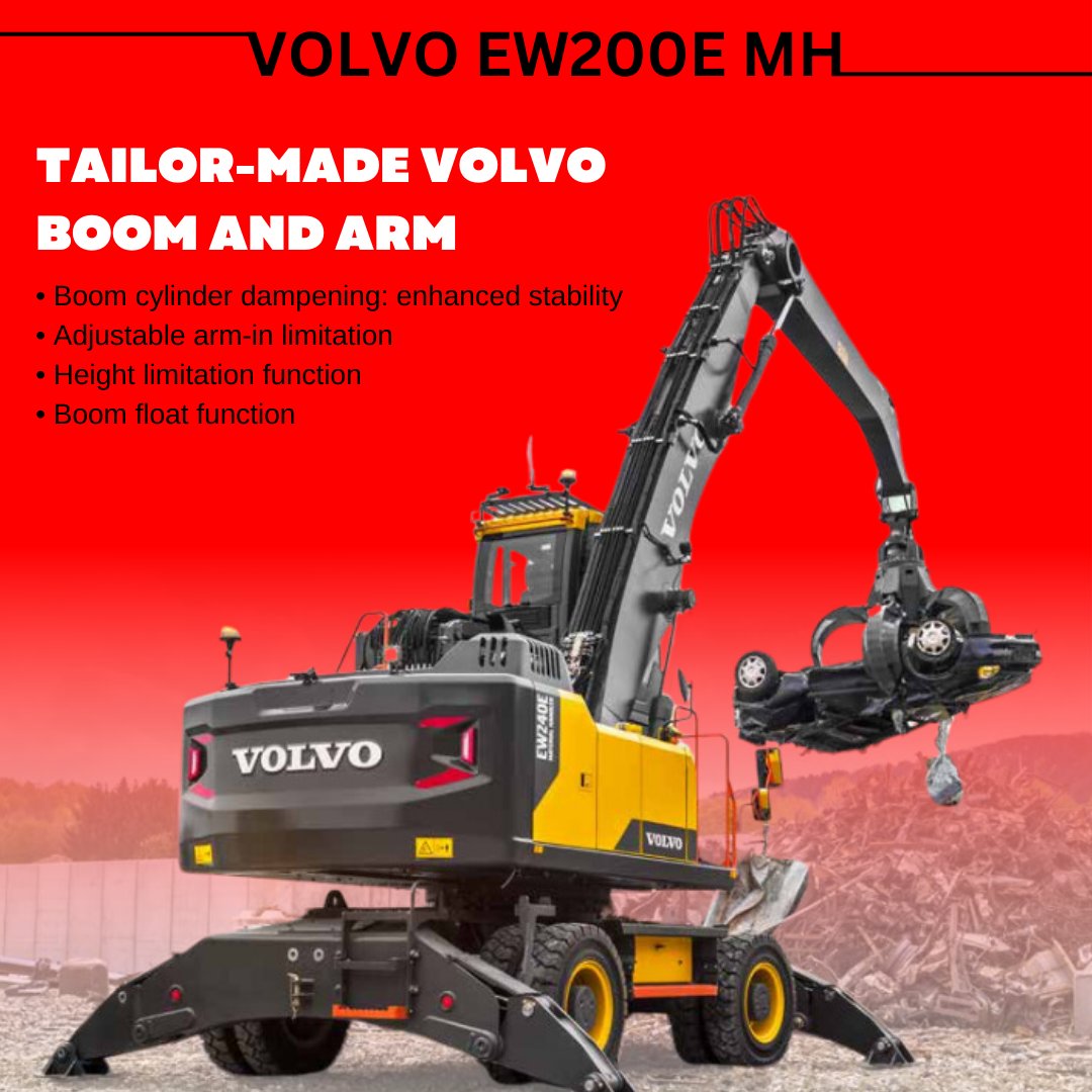PODMachines's tweet image. It’s the Machine of the Week!

Today&apos;s machine is the Volvo EW200E Material Handler - Built on the success of the EW240E Material Handler comes its smaller counterpart, the EW200E Material Handler. 

#materialhandler#newdelivery #volvoce #volvoscoop #volvoloader #construction