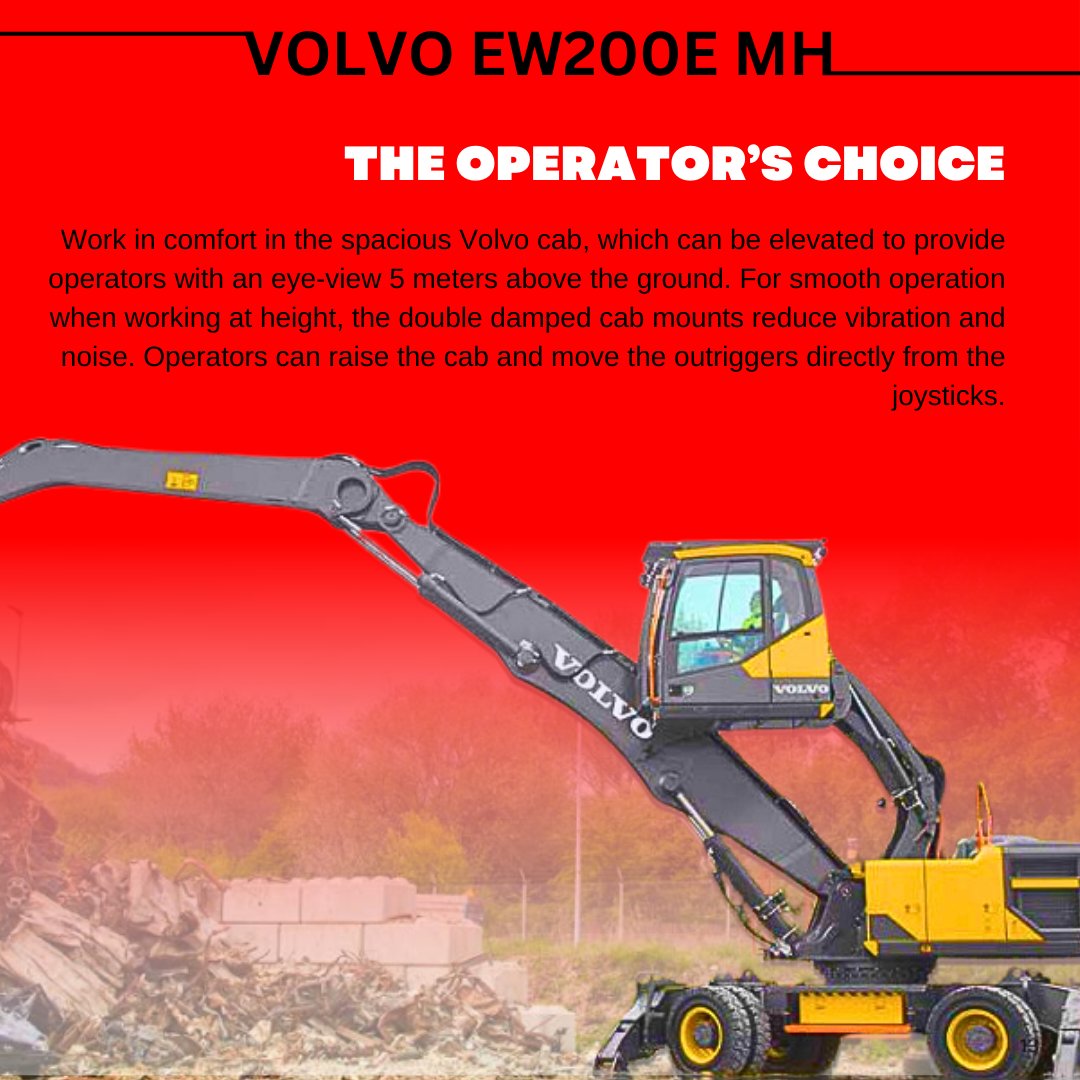 It’s the Machine of the Week!

Today's machine is the Volvo EW200E Material Handler - Built on the success of the EW240E Material Handler comes its smaller counterpart, the EW200E Material Handler. 

#materialhandler#newdelivery #volvoce #volvoscoop #volvoloader #construction