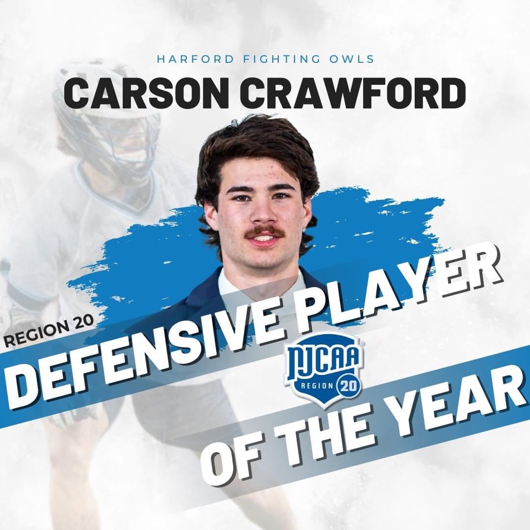 2024 Region 20 Defensive Player of the Year Carson Crawford⠀ ⠀ @HarfordCC_MLax ⠀ create-compete-serve ⠀⠀⠀⠀⠀⠀⠀⠀⠀ #arete #family #aiatt #lacrosse #NJCAA #JUCO #sports