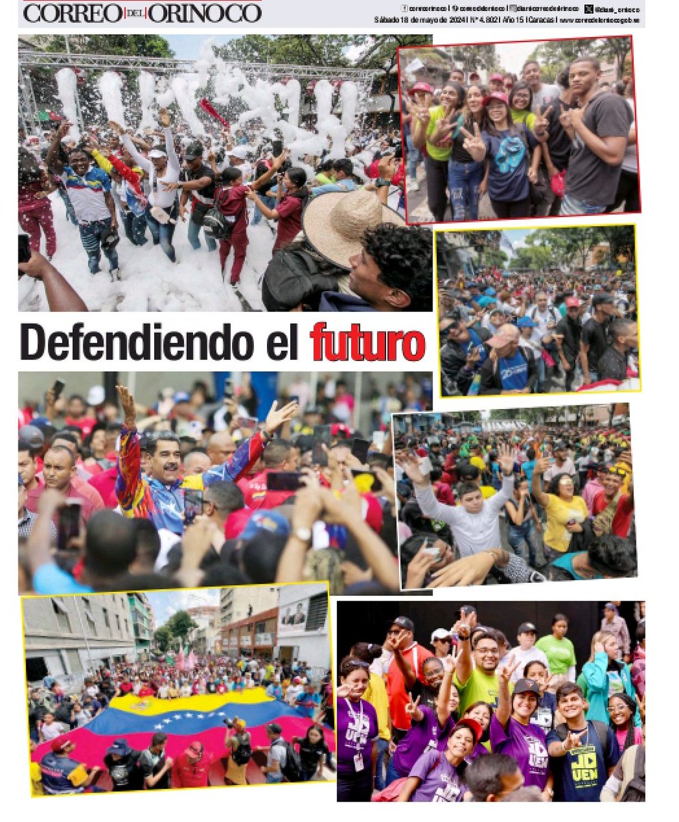 Contraportada del #CorreoDelOrinoco #18Mayo 📰

correodelorinoco.gob.ve/edicion-impres…

#VenezuelaSiempreVence