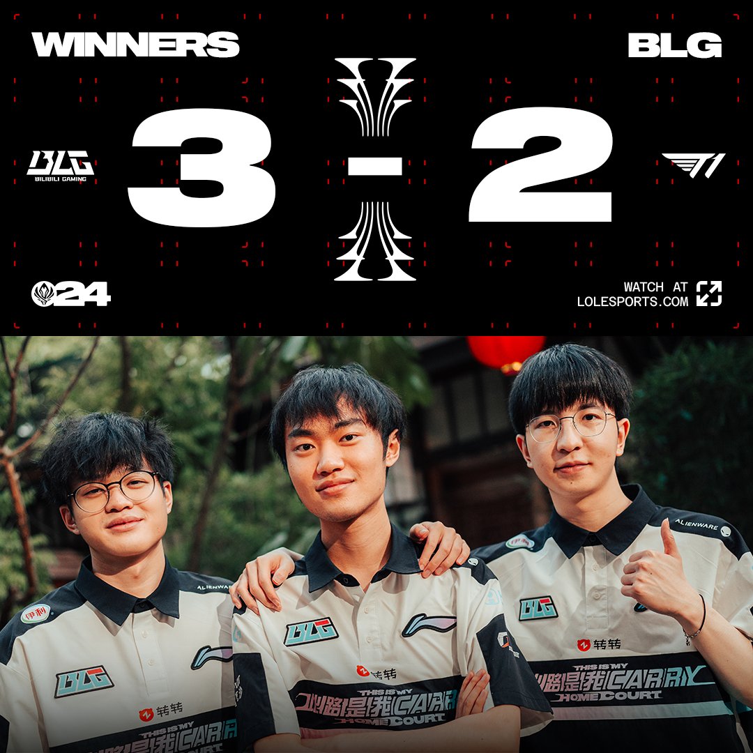 WHAT A SERIES:

@BILIBILIGAMING ADVANCE TO THE #MSI2024 FINALS!