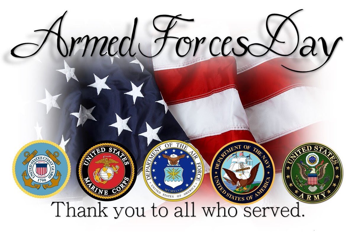 Honoring the bravery and dedication of our heroes on #ArmedForcesDay. Your sacrifices ensure our freedom. Thank you for your service. 🇺🇸 #SupportOurTroops #HonorOurHeroes @usarmy @usairforce @marines @usnavy @uscg #thebookdragonshopstauntonva #veteranowned #stauntonva