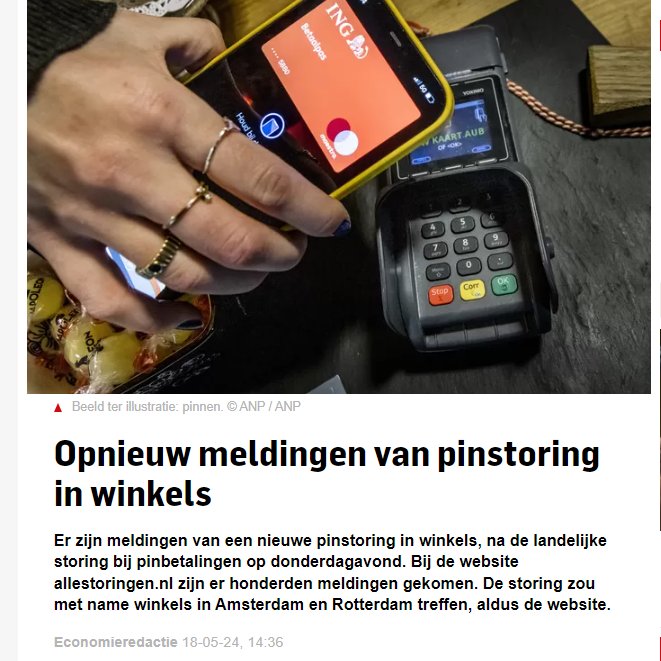 Wederom treft een grote #pinstoring Nederland. Toch wel handig dat er contant geld is hè? Stel je voor dat alles gedigitaliseerd zou zijn, ook onze euro's. Dan sta je daar met je lege boodschappenmandje. Geen eten dit Pinksterweekend. Daarom: betaal altijd met #cash!