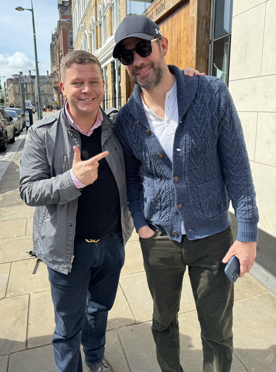 Great to see @johnkrasinski enjoying the city! #liverpool while filming 🎥 off to see the cathedrals ⛪️ to the buzz of the city! #theoffice #jackryan #aquietplace #if #johnkrasinski hysterical as Jim in the 🇺🇸 office #jimhalpert #theofficeusa