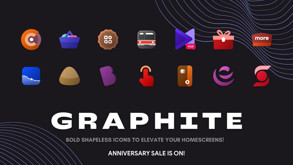 Weekly update for Graphite is live on the store! 🔸 Added 30 awesome new icons! 🔸 3660 total icons now! 🔸 10 premium icons themed! Last day of the ANNIVERSARY SALE! Get it here: bit.ly/Graphiteiconpa… RTs and ❤️s ll be highly appreciated! Cheers peeps!