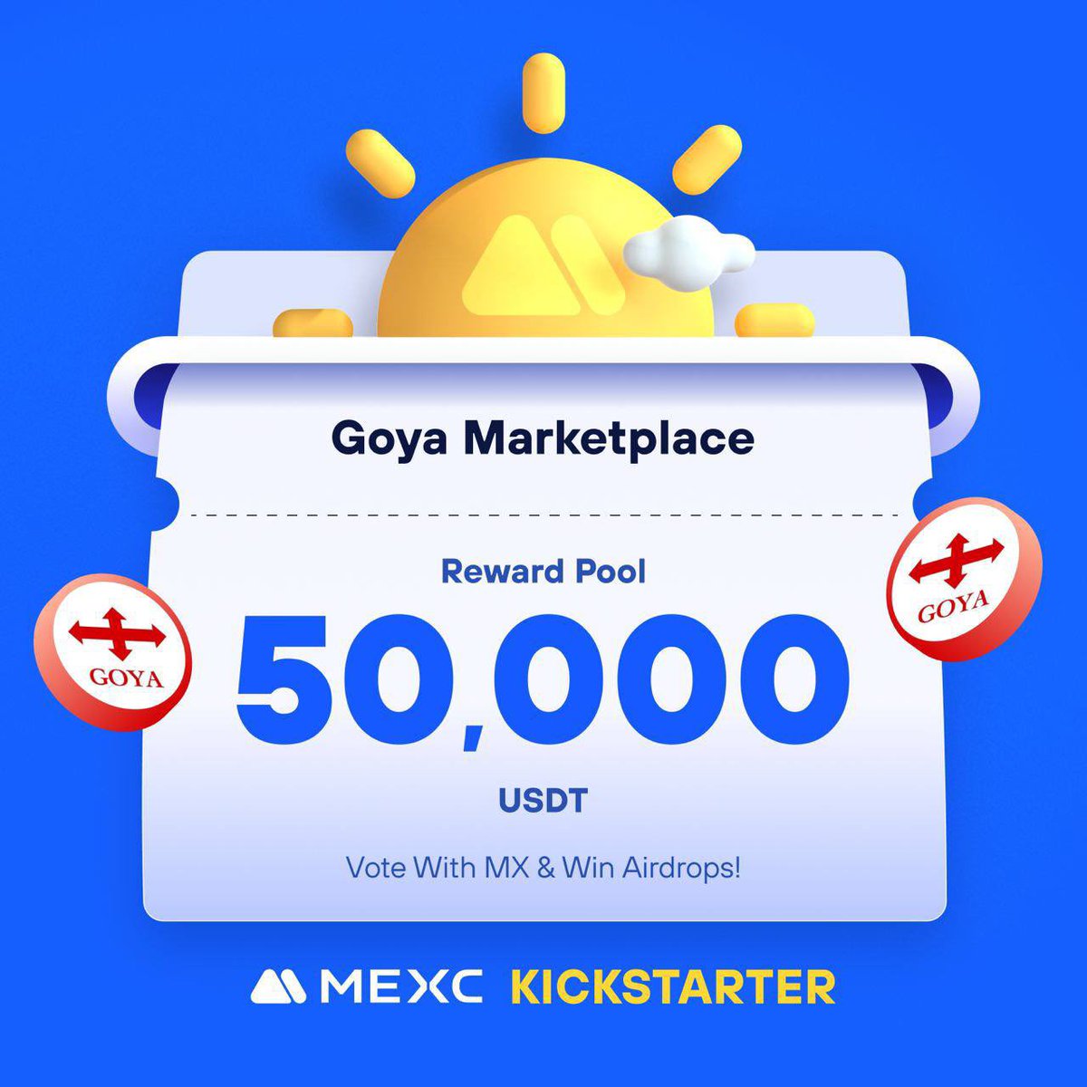#GoyaMarketplace , ein dezentraler, mehrkettiger NFT-Marktplatz, der es Benutzern ermöglicht, nicht fungible Token zu kaufen, zu verkaufen und zum handeln, kommt zum #MEXCKickstarter 🚀

🗳Stimmen Sie mit $MX ab, um massive Airdrops zu teilen
📈 $GYA /USDT-Handel: 19.05.2024,