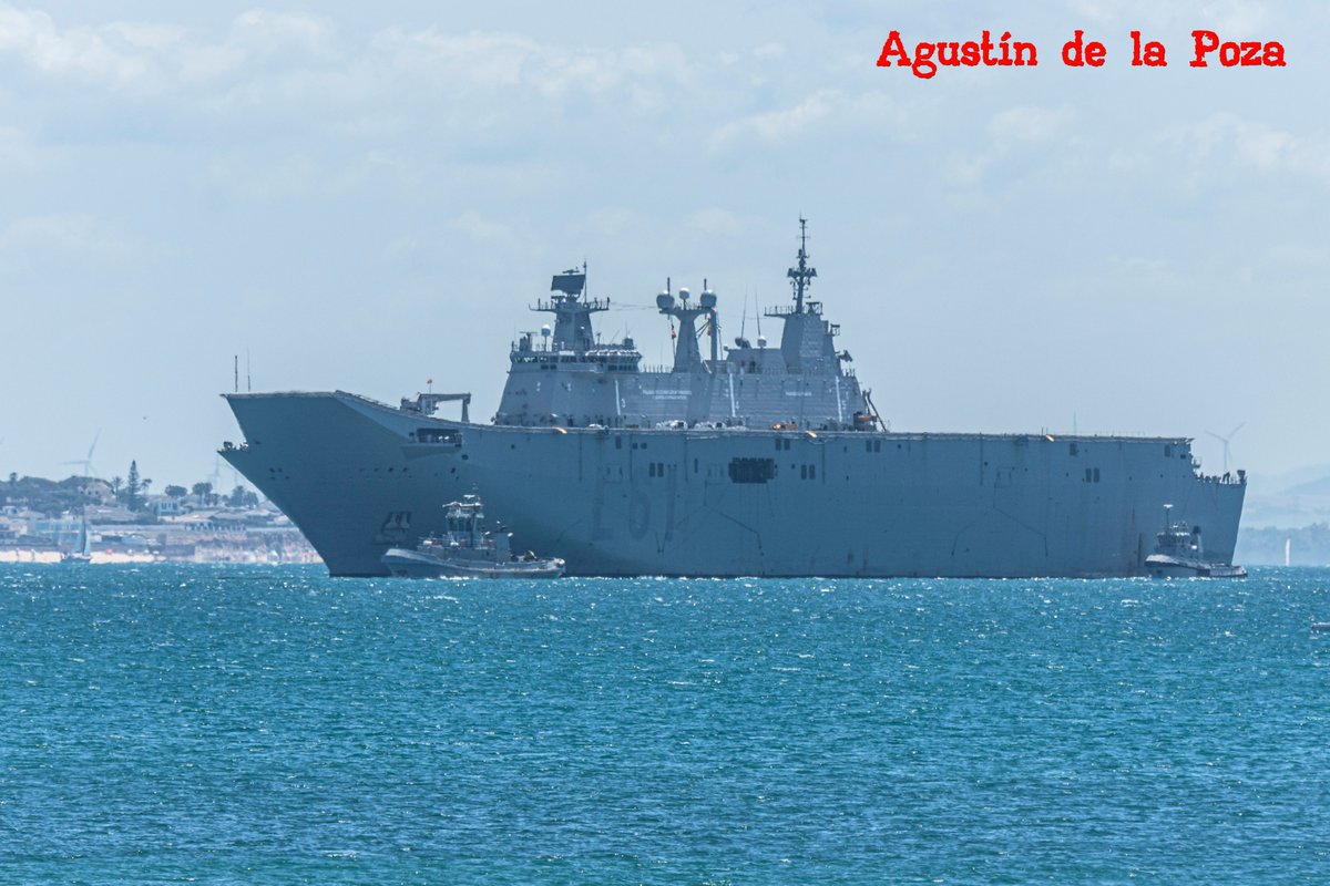 Llegada del buque insignia de la Armada Juan Carlos I L-61 a la Base Naval de Rota.
#BaseNavalRota #ArmadaEspañola #JuanCarlosIL61 #buqueJuanCarlosI