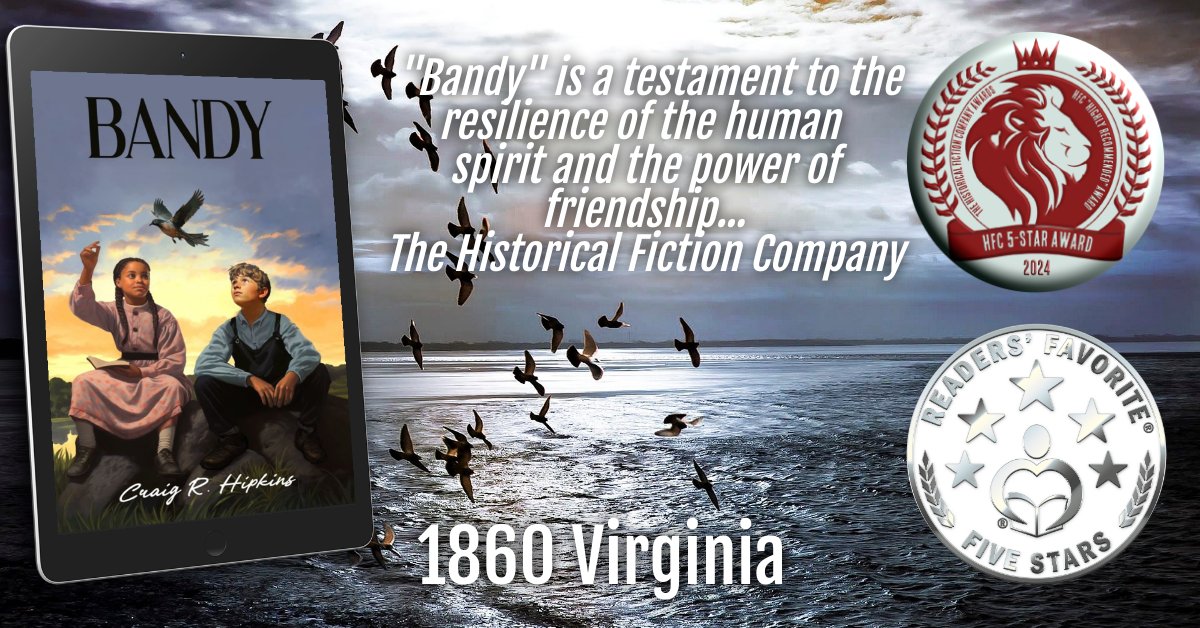 1860 Virginia -Young, orphaned- Isaac's only friend is a pigeon named, Bandy. Then he meets a dying slave girl named Joy. Isaac helps Joy escape, but they are pursued by an evil slave master bent on revenge. #YA #greatbooks hipkinstwins.com amazon.com/dp/B0CVBK41RK/