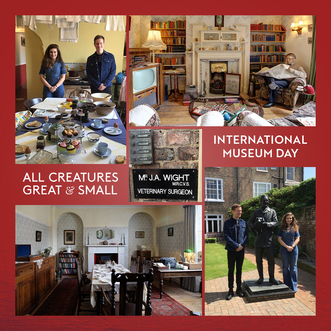 It’s #InternationalMuseumDay! Step inside The World Of James Herriot in North Yorkshire Come and see where it all began for #ACGAS Explore this magical time-capsule, where the world’s most famous vet lived, worked and wrote his much-loved stories #AllCreaturesGreatAndSmall