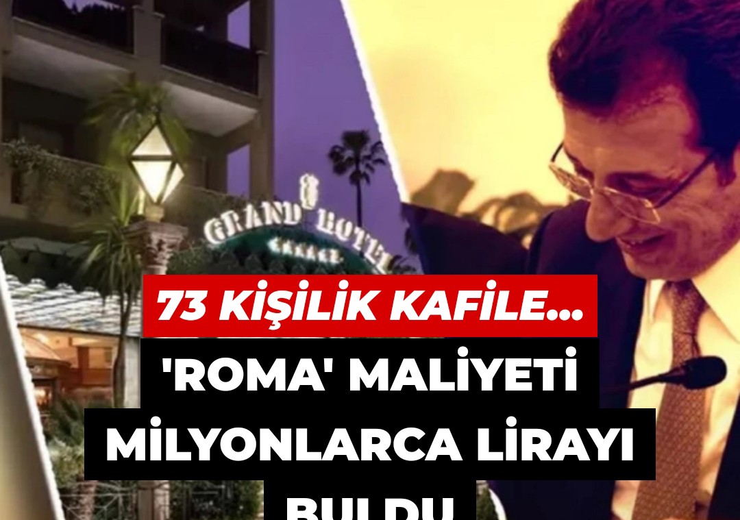 İsraf bitecek’ diyen İmamoğlu 73 kişilik kafile ile Roma’ya uçtu! Maliyeti milyonlarca lirayı buldu 45 bin lira ile 98 bin lira arasında değişen Parco Dei Principi Grande Hotel & Spa’da konakladığı ve seyahatin 3-4 gün sürdüğü iddia edildi. İstanbul Nimet Seçenler Mutlu