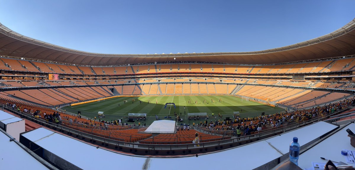 The turnout just before kick off in a match to celebrate Itumeleng Khune’s 25 years at Kaizer Chiefs.