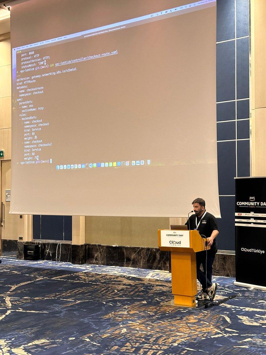 🚀 We're keeping up the pace in Track 2. @alemdar_emin is discussing 'Service Discovery on Amazon EKS with VPC Lattice.' Don't forget to join us! 💻 #AWS #AWSTurkiye24 #AmazonEKS #VPC