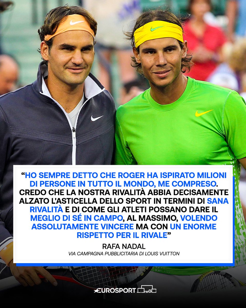 La sana rivalità 👏👏👏

#EurosportTENNIS #Tennis #Nadal