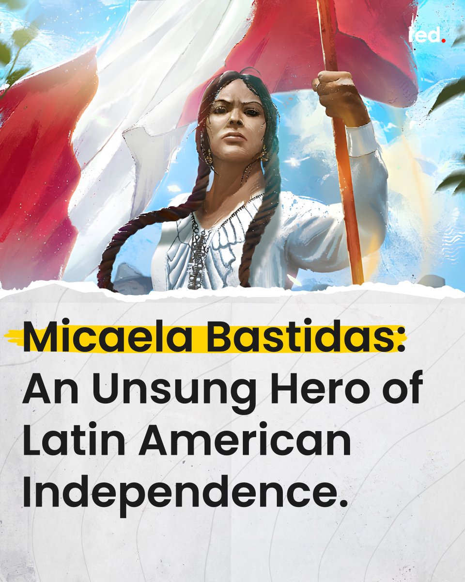 Micaela Bastidas was a leader of Peru's most important Indigenous rebellion against Spanish rule there. Often not given the recognition she deserves, this is the story of the woman who masterminded successful battles against the colonial troops in 1780. 🧵