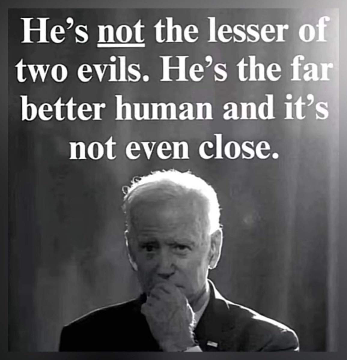 #DemVoice1 #USDemocracy #ProudBlue Joe Biden isn’t a perfect man. He’s an authentic soul who leans in and works silently in the midst of chaos. He doesn’t thrive on pomp and circumstance and being a hot air showboat. His satisfaction is derived from seeing the American