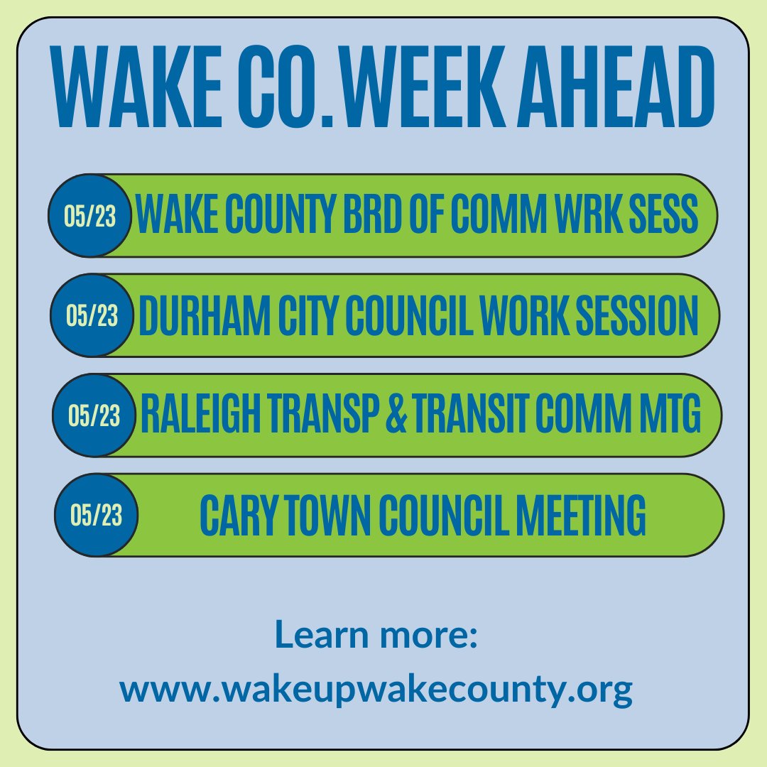 It’s Sunday, and you know what that means: a list of opportunities for you to follow along with local decision-making and planning.  

Don’t see your town on the list?  Be sure to check out the Community Calendar link on our website to find out when meetings are happening.