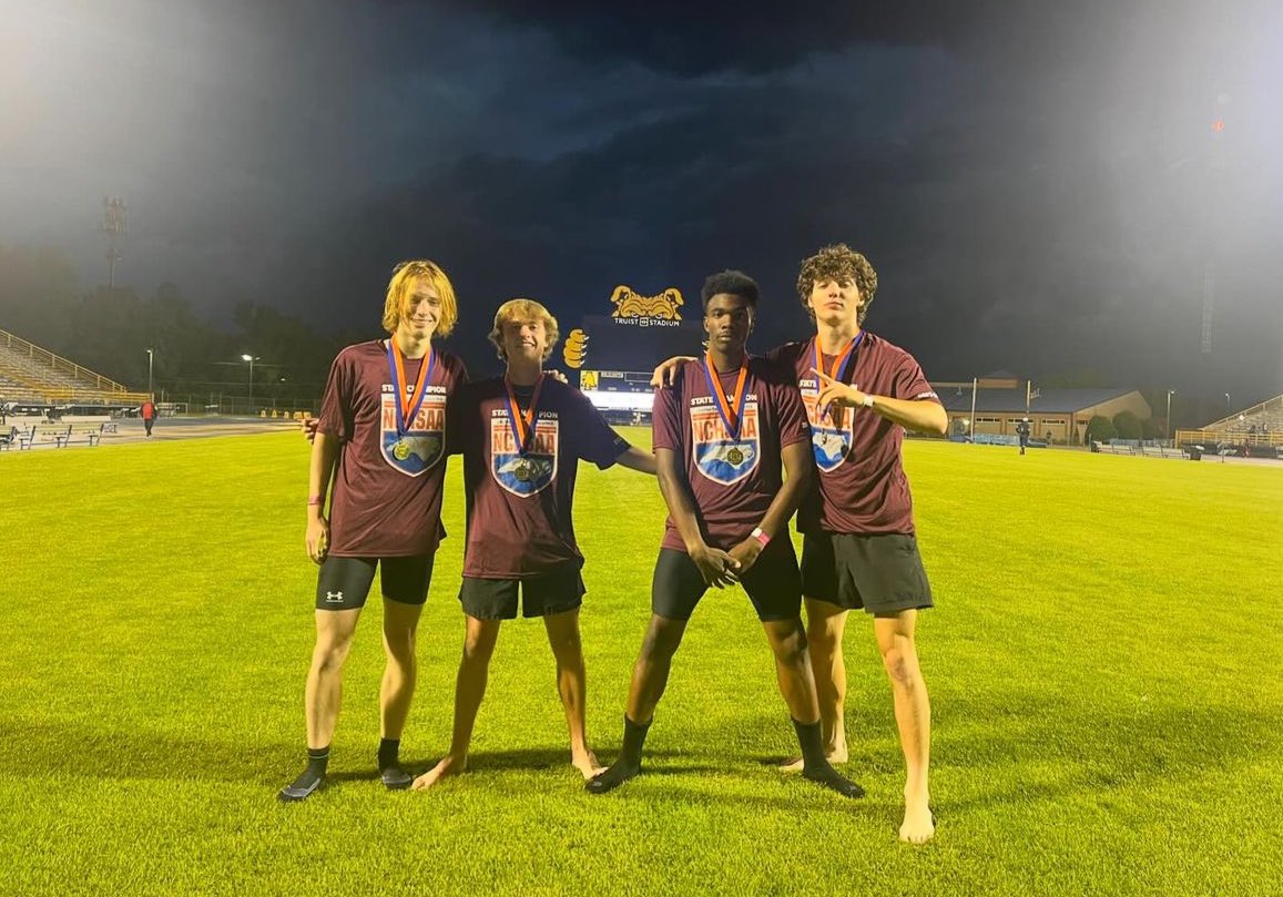 Congratulations to Tim, Brackton, Morris and Wyatt for their State Championship in the 4x 400!!! Thanks for all you have given Hough!