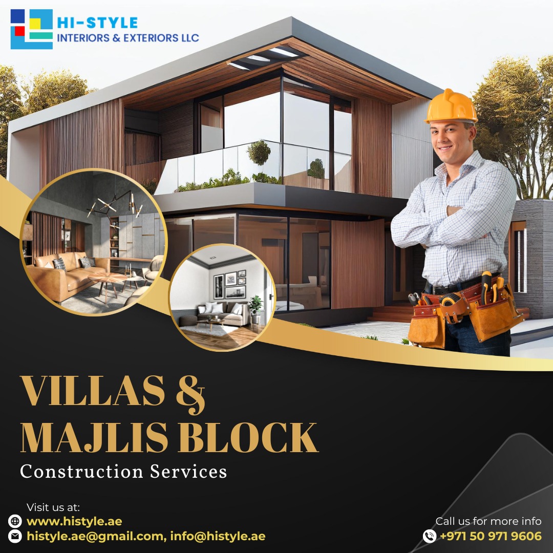 HiStylellc's tweet photo. "Transforming spaces with precision and elegance. Our expert team specializes in building luxurious villas and exquisite Majlis blocks across the UAE. 🏡✨ #VillaConstruction #MajlisDesign #UAEArchitecture #LuxuryLiving #QualityCraftsmanship #UAERealEstate #HiStyle https://t.co/F0Jgx8PSCF