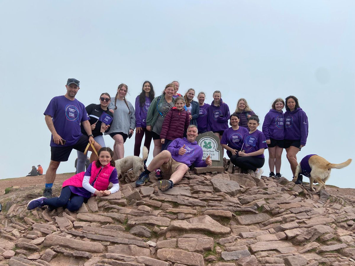 Fantastic walk up Pen y Fan for #fostercarefortnight with @foster_wales colleagues from RCT, Merthyr,  Bridgend, Torfaen and Monmouthshire.