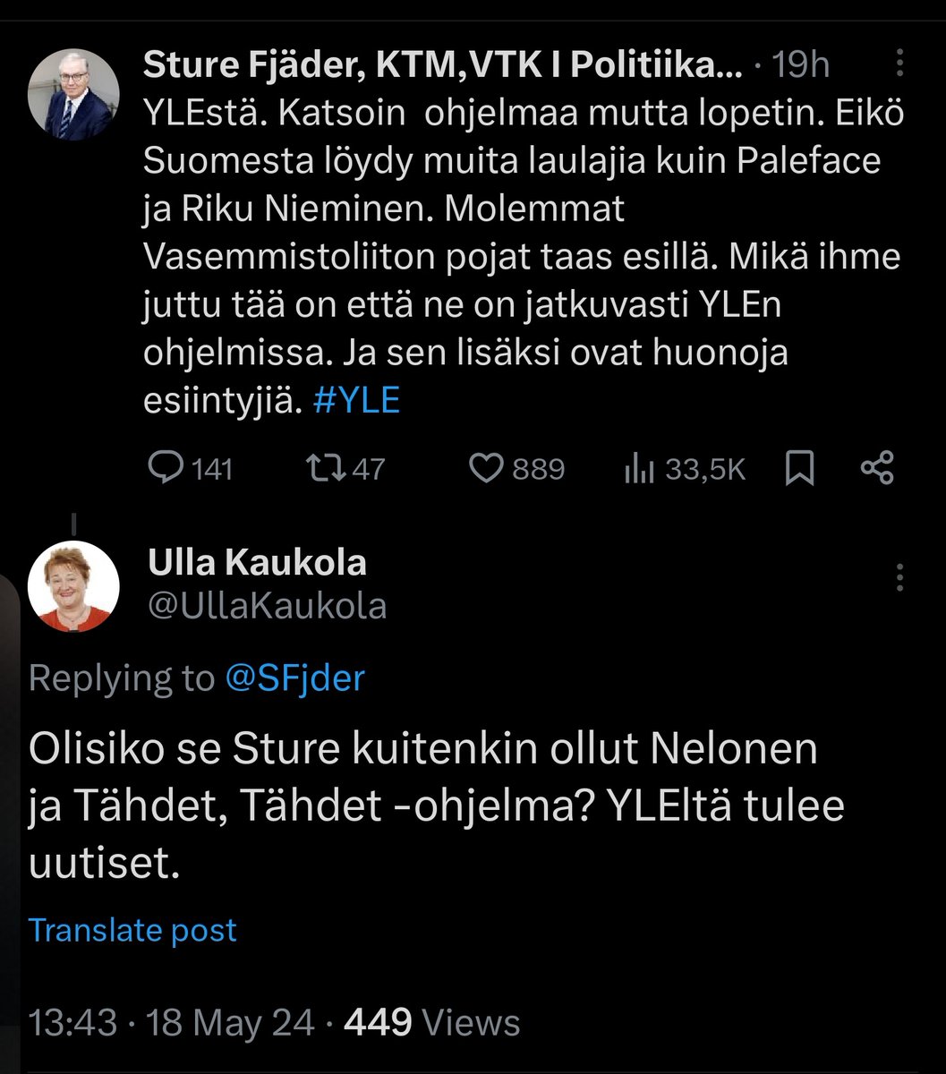 Yle on syyllinen vaikka ohjelma oli Nelosella