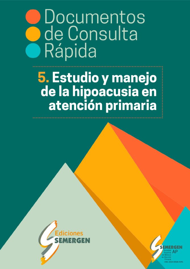 🆕Documento de Consulta rápida: Estudio y manejo de la hipoacusia en Atención Primaria.
cutt.ly/ConsultaRapida…
#Hipoacusia #AtenciónPrimaria