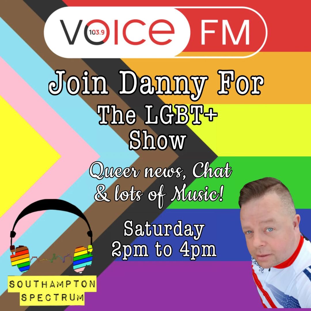 SotonSpectrum's tweet photo. Today Danny is joined by his husband Matt... For queer news, lots of music and probably bickering... Live from 2pm!!  #SouthamptonSpectrum
#SotonSpectrum  #LgbtRadio #LGBT #LGBTQSouthampton  #GayRadio #LGBTQIA #Bisexuality #PanSexual #Lesbian #Transgender #NonBinary #GenderFluid https://t.co/UkXCaqju4j