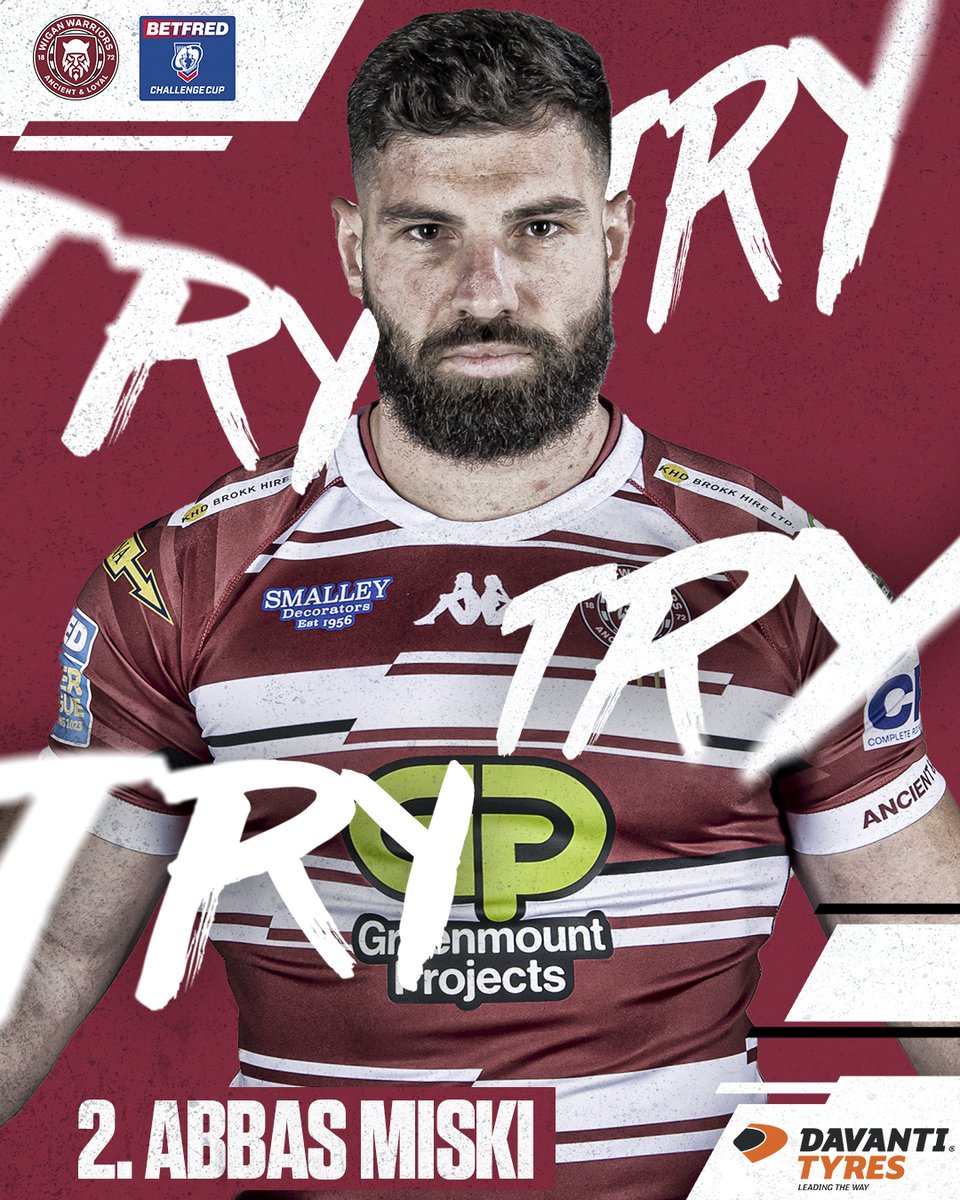 15'  TRYYYY! MISKIII! 

🔴⚪️ 0-8 🍒⚪️

#WWRL #ChallengeCup