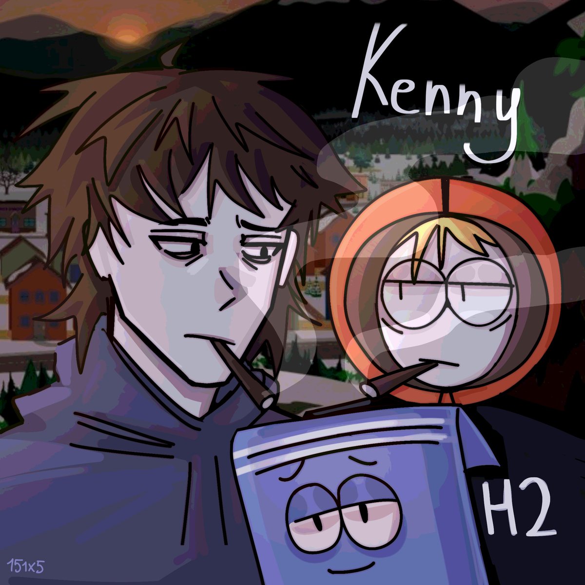 151x5's tweet photo. KENNY + UNKI #kennymccormick #southpark #unki https://t.co/ZRJwKabi4l