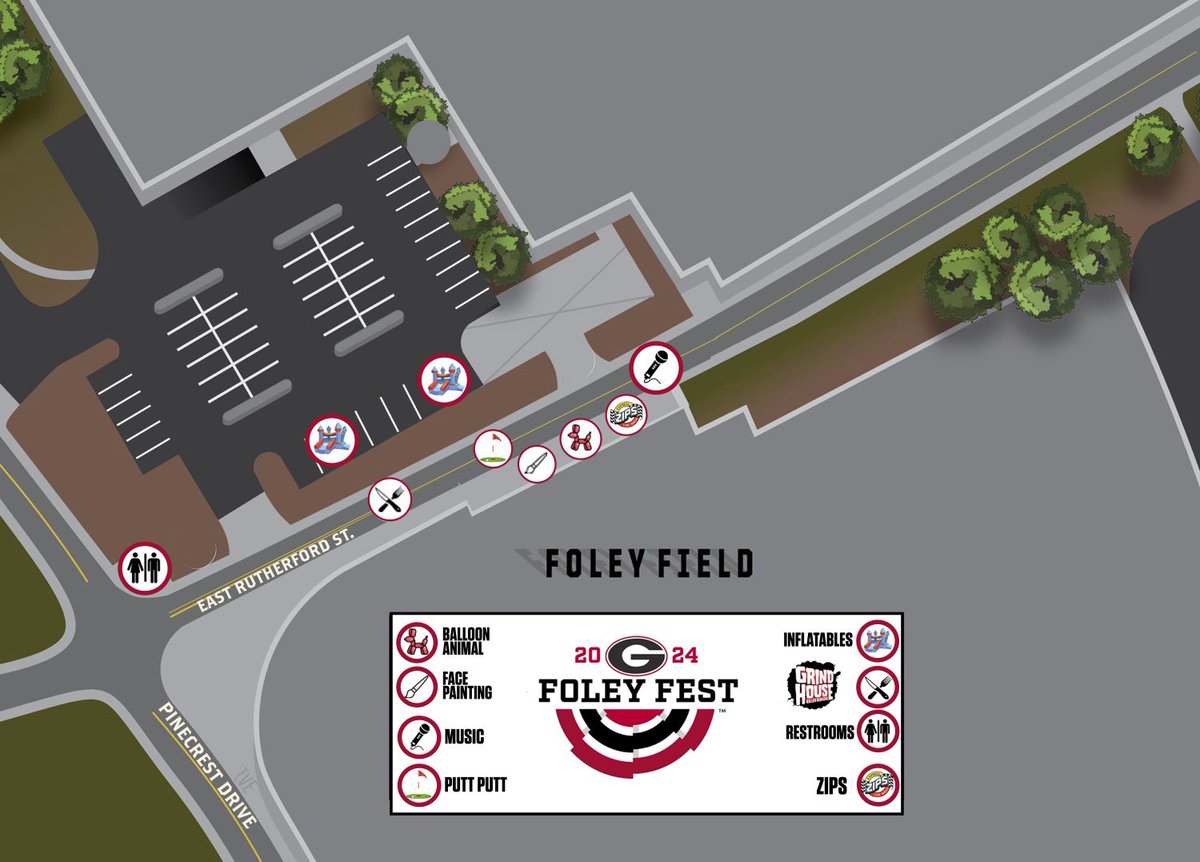 Head over to the field early today at 11 a.m. for the last Foley Fest of the season. Enjoy food, putt putt, live music and more before heading in to see the Dawgs! #GoDawgs