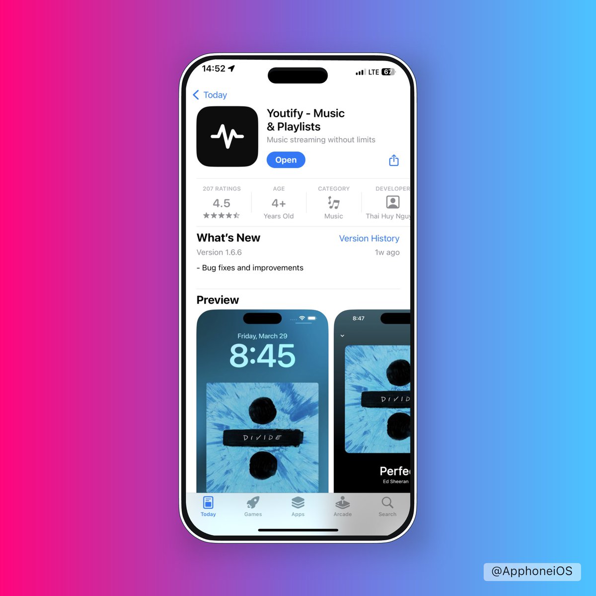 Apphone iOS tweet media
