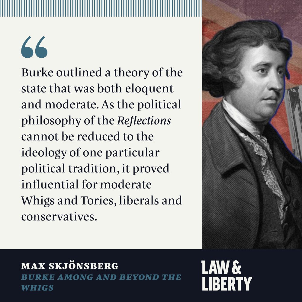 In 'Reflections on the Revolution in France', Burke argues the state is more than a contract—it's a partnership across generations. Max Skjönsberg revisits this classic, revealing its implications on modern political thought. lawliberty.org/classic/burke-…