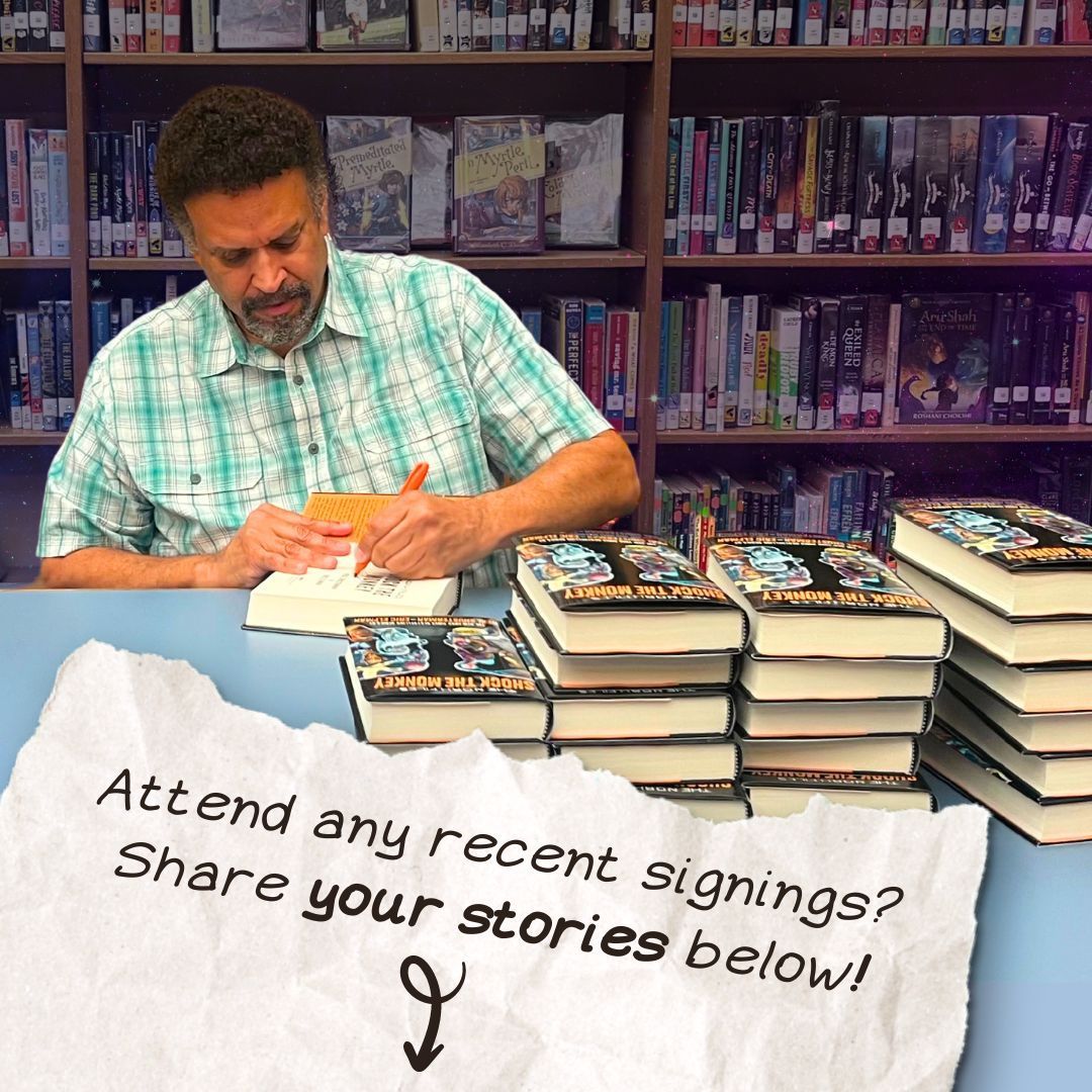 NealShusterman's tweet image. Your thoughts mean the world to me! If you attended any of my recent signings, what was your favorite part? Let me know in the comments and help make the next ones even better!  #BookSigning #AuthorLife #ReaderFeedback
