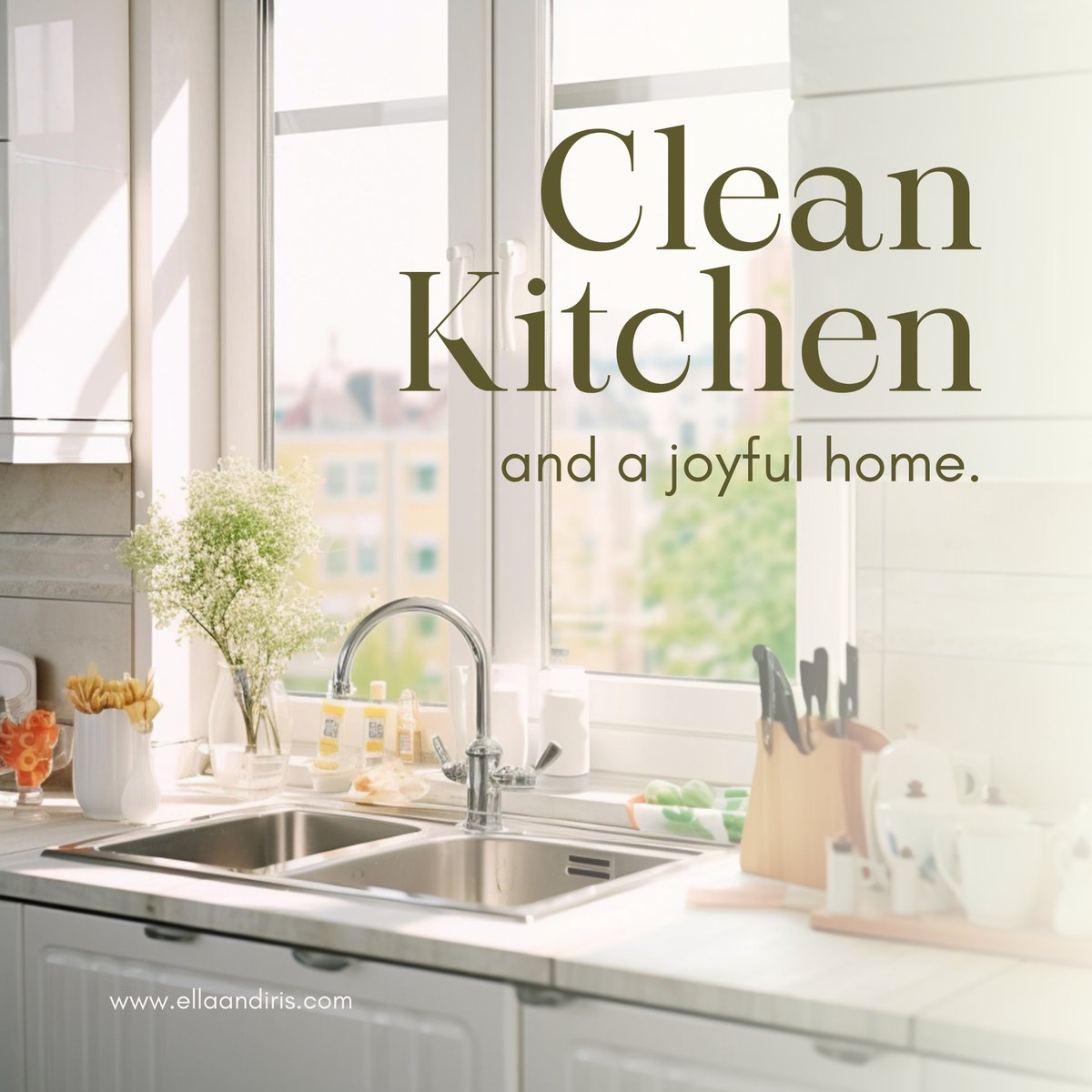 Today's mantra: Clean Kitchen and a joyful home! 🍽️✨ 
Celebrate No Dirty Dishes Day with Ella & Iris Home Clean House Scent to complete the fresh smelling kitchen you deserve!
#EllaandIrisHome #HomeFragrance #MoodBoosting #NoDirtyDishesDay #CleanKitchen