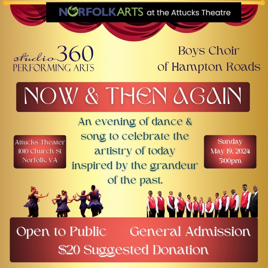 TOMORROW IS THE DAY!! 

FREE at the Attucks Theatre, this production has been generously provided by the Norfolk Arts Equity Grant. 

#NowAndThenAgain #SpringPerformance @NorfolkArts @BoysChoirOfHamptonRoads #AttucksTheatre #CultivateNurtureEmpower