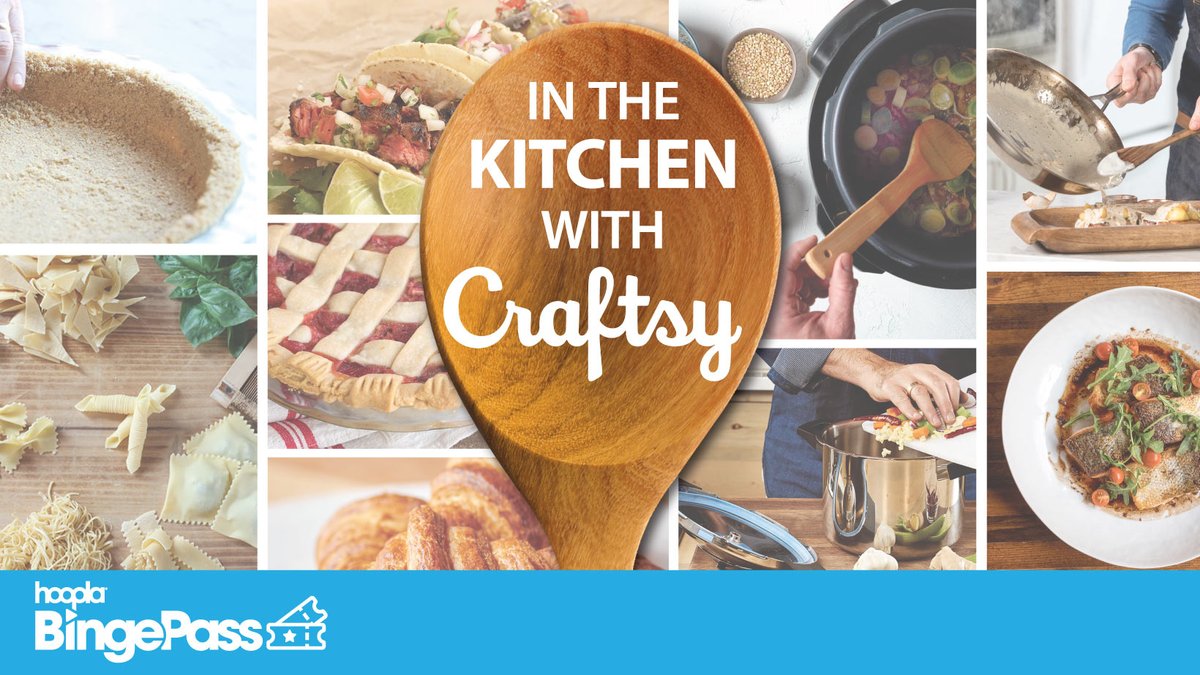 Dive into a collection of cooking and baking episodes led by renowned experts with the new 'In the Kitchen with Craftsy' BingePass available on hoopla! Learn everything from baking basics to advanced techniques: hoopla.app.link/nziG5uWopJb