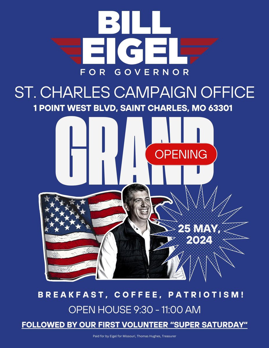 A week from today, we will be officially opening our St. Charles Headquarters. 

After our official HQ opening, our office hours will be Monday-Saturday, 9:00am to 5:00pm. 

Come by and see us! #letsgomo #mogov