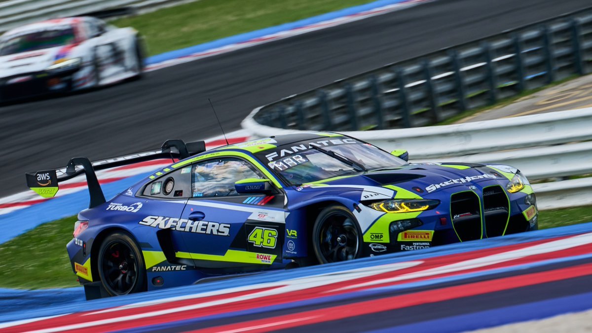 GRANDE VALE! 🏆🏆🏆

Valentino Rossi does it again and wins on home soil in Misano together with Maxime Martin! 🇮🇹

Dries Vanthoor and Charles Weerts make it a 1-2 for @followWRT in race 1 of the @GTWorldChEu.