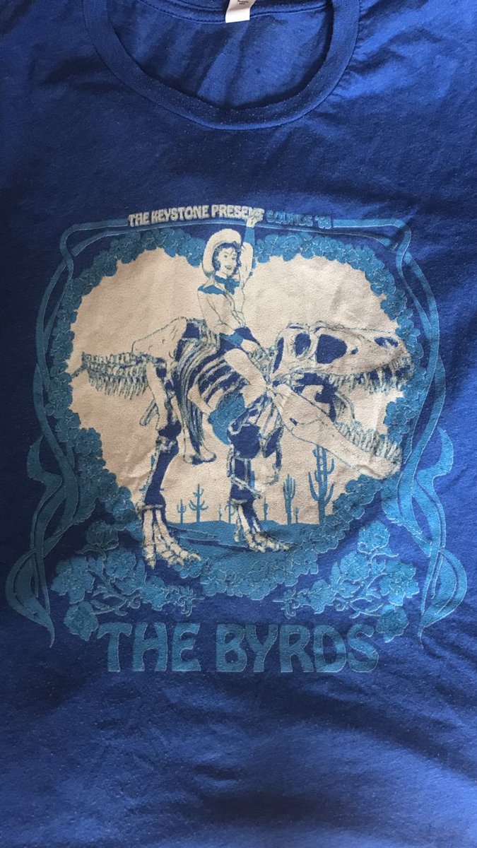Haven’t done a band tshirt pic for a while but this is one of my faves.
The Byrds for a start, live the colours, plus a cowgirl riding a dinosaur- ace!
