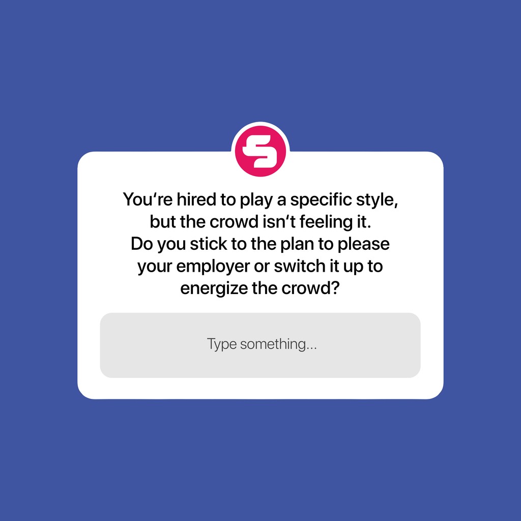 SirupMusic's tweet image. What would you do? 🤔 Let us know in the comments. 👇🏻⁠
⁠
#ArtistChoices #AudienceReactions #CreativeDecisions #ShowChallenges