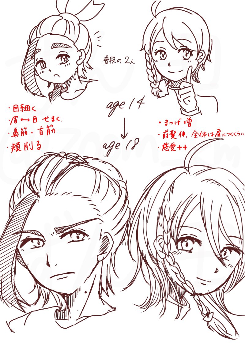 (実はこっそり、aoi対sgrのチャンピオン奪還戦漫画が描きたくてネームを進めているんですが、度々成長ifということを忘れるので設定画?イメージラフ?から取り掛かることにしました。完成は遠そうです。) 