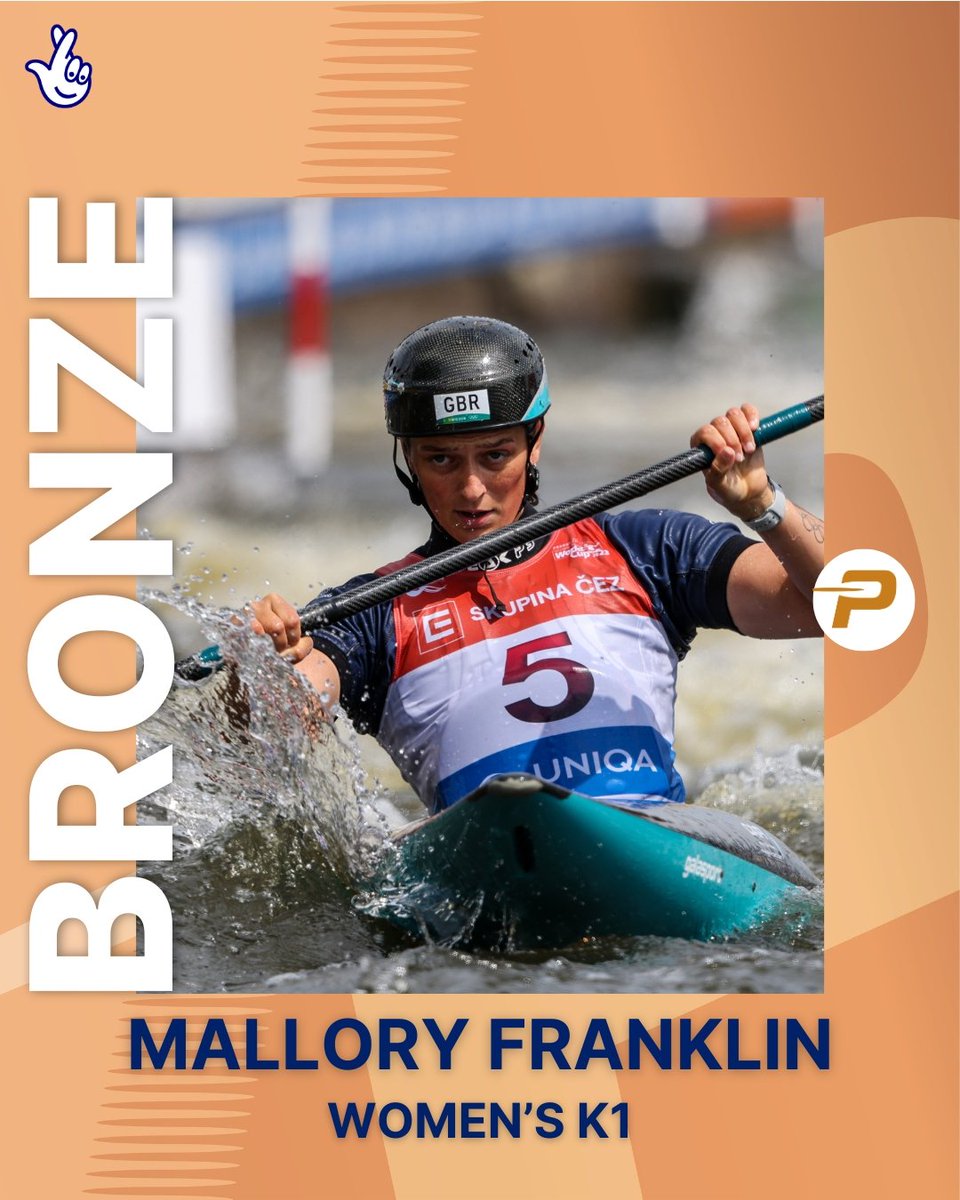 Congratulations to @Mall_Franklin who has won her 18th European medal with bronze in the K1 final in Tacen.