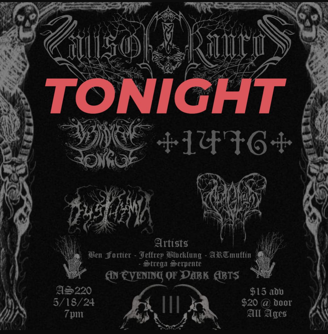 AbaddonBooking's tweet photo. 🔥 TONIGHT!! AS220 IN PROVIDENCE 🔥 https://t.co/gPBSSqj2u0