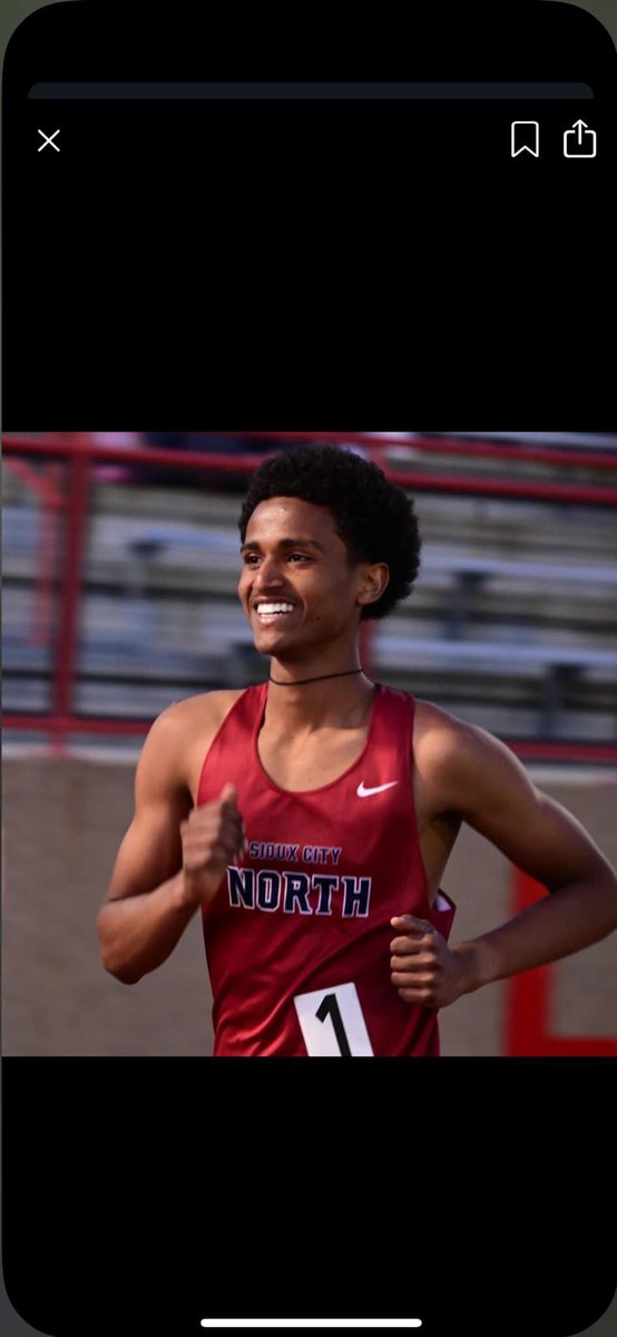 Natnael Kifle will compete in the 1600m at 3:07 this afternoon. Wish him luck, it’s Going to be a beautiful day to be a STAR!!⭐️