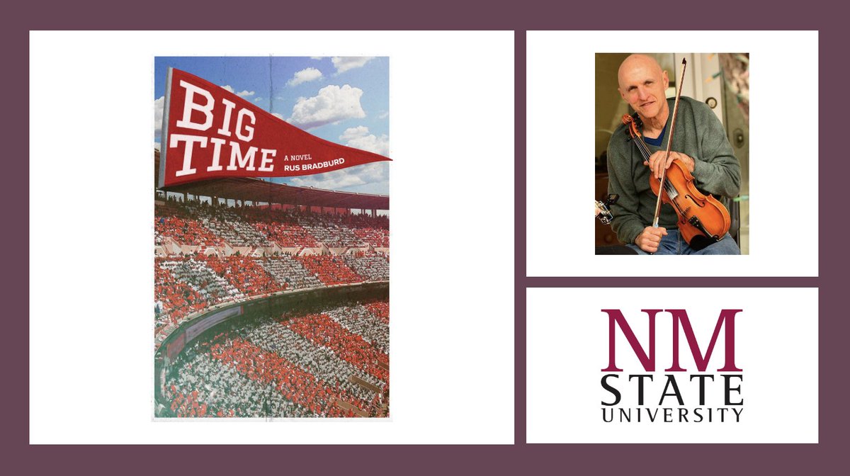 #NMSUCreativity - @NMSU Creative Media professor Russ Bradburd's latest novel, "Big Time," will be released in October and is available to pre-order at the usual sites. A must read satirical novel about a big state school's rebrand as "Coors State University."