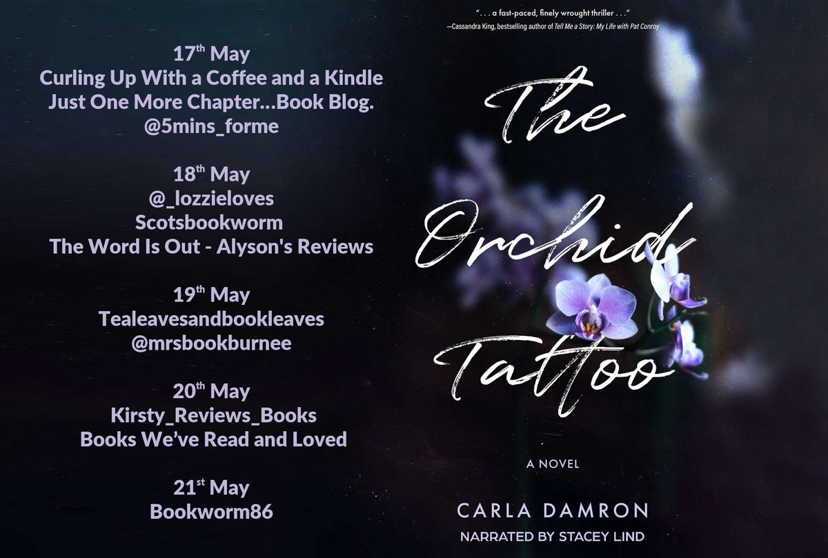 Today I am on the Blog Tour for The Orchid Tattoo Audio Book by @carlawritesfic narrated by Stacey Lind @rararesources Human trafficking and mental illness are the very strong and topical themes explored in this excellent story. 5 stars! Full review on facebook.com/TheWordIsNowOut