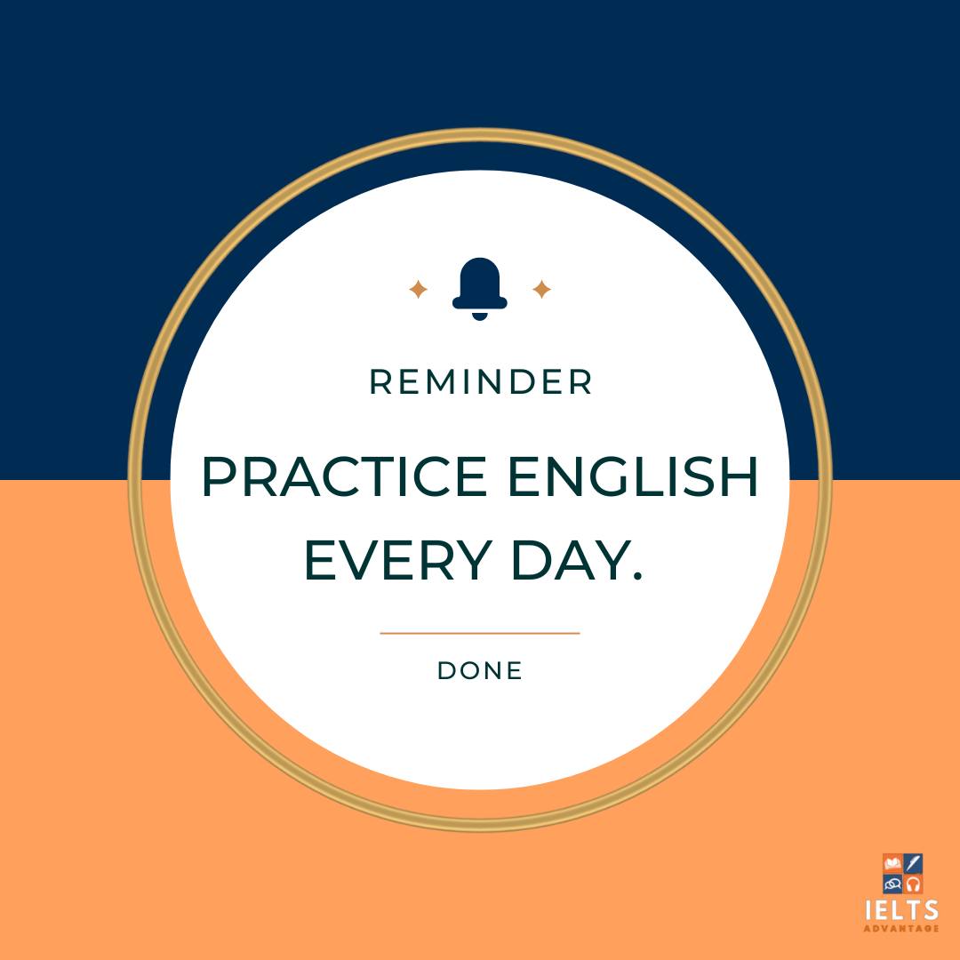 When it comes to improving your English, there really is no substitute for practicing a little every day.⠀
⠀
You will notice a huge change if you start using this technique.⠀
⠀
#IELTS #IELTSPreparation #IELTSClass