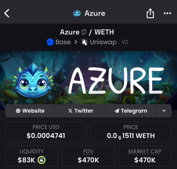 We've transformed our identity on Dextools! Now, we're revving up to establish our presence on CoinMarketCap and CoinGecko. It's an exciting new era for AzureBase and we're thrilled you're on this ride with us. Keep an eye out for us in your crypto searches soon. 🐲