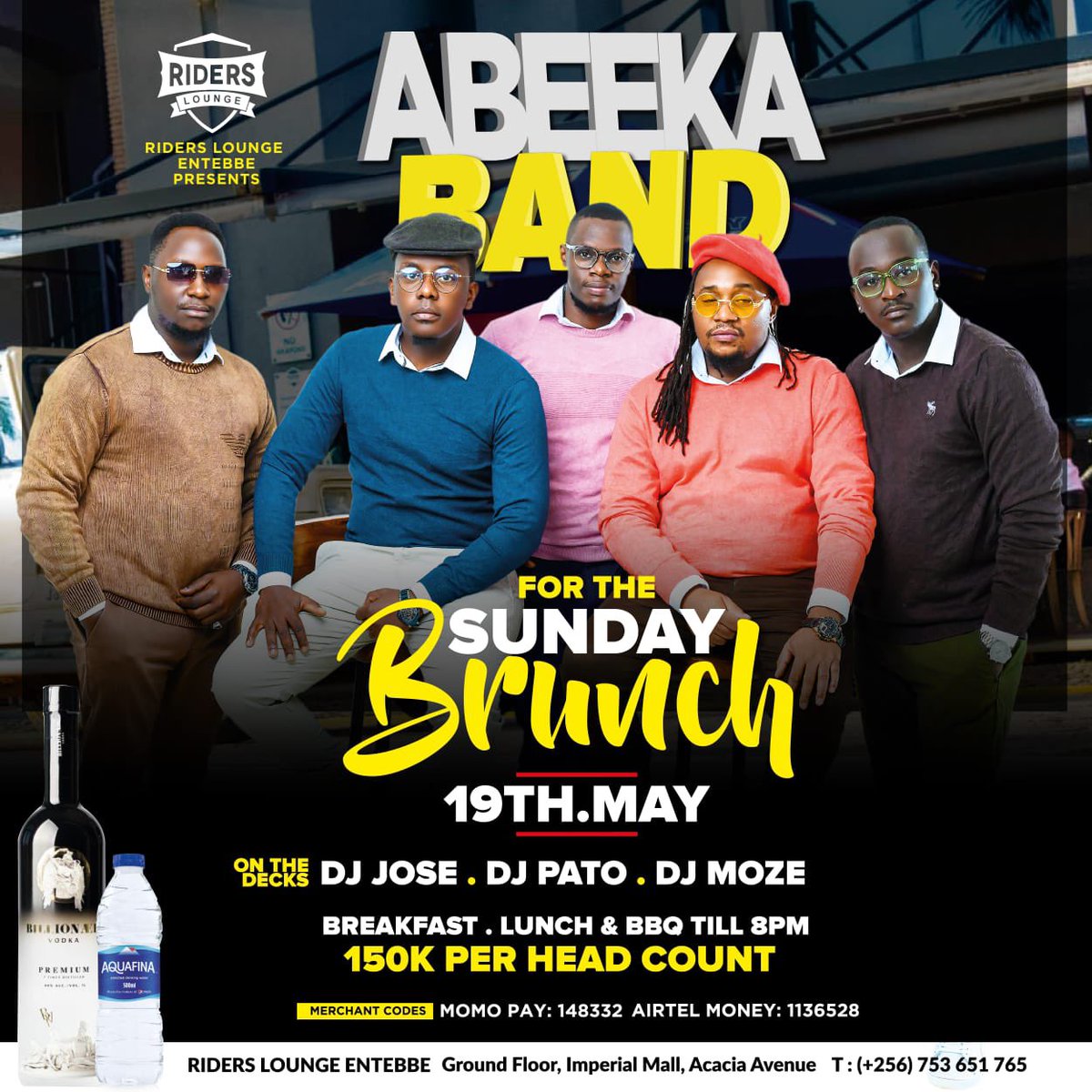 We return to Riders Lounge Entebbe for the Sunday brunch tomorrow. Do not miss!